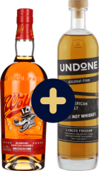 Set Wolfie's Blended + Undone No.3 Not Whiskey zadarmo (set 1 x 0.7 l, 1 x 0.7 l)