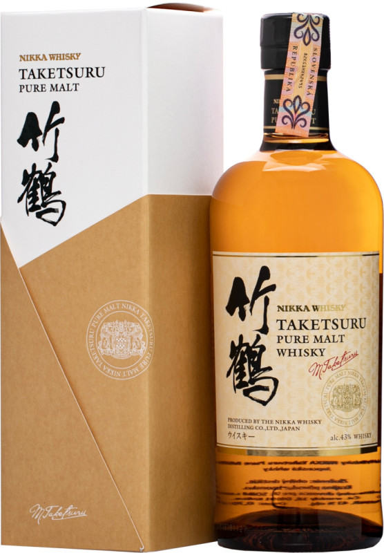 Nikka Taketsuru Pure Malt 43% 0,7l (darèekové balenie kazeta)