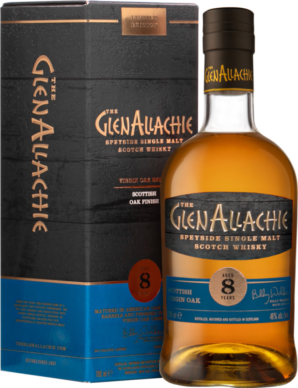 The GlenAllachie Scottish Oak Finish 8 roèná 48% 0,7l (darèekové balenie kazeta)