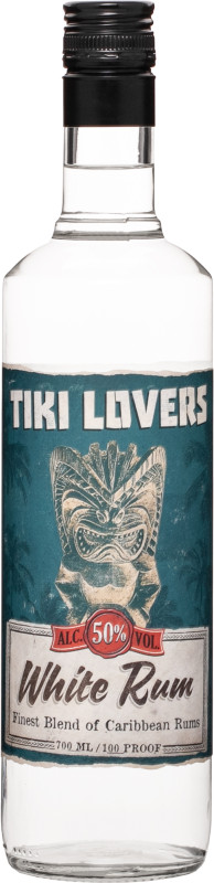 Tiki Lovers White Rum 50% 0,7l (èistá f¾aša)