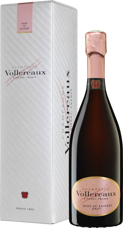 Vollereaux Rosé de Saignée Brut 12% 0,75l (darèekové balenie kazeta)